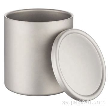 Titanium Double-Layer Camping Cup för utomhuscamping